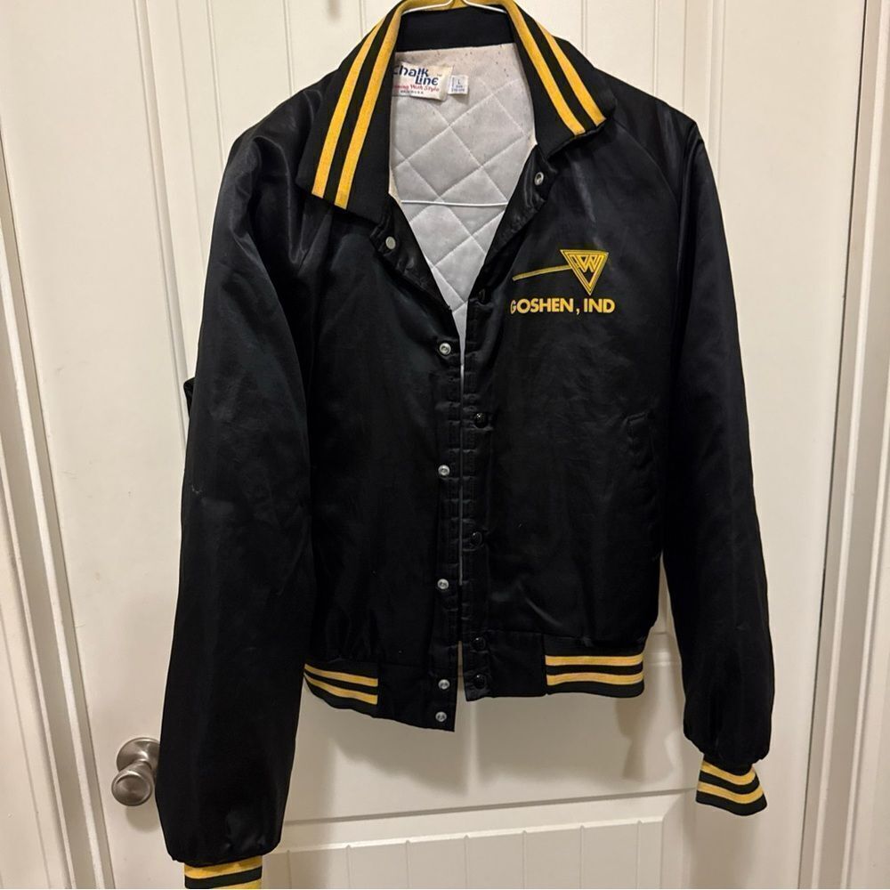 Vintage Chalk Line Goshen Indian Varsity Jacket Size Large